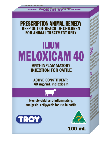 ilium Meloxicam 40 Anti-Inflammatory Injection for Cattle